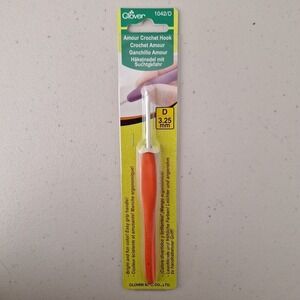 Clover 1042/D Amour Crochet Hook Size D3/3.25mm Orange MADE IN JAPAN New